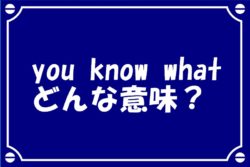 You Know Whatの意味はやっぱり Guess Whatとの違いや使い方 派生語も解説
